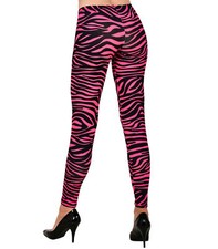 Leggings Tigermuster Neon-Pink