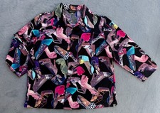 Vercotti Wunderschönes luftiges buntes Hemd / Bluse High-Heels Gr L Top Zustand