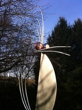 Edelstahl Vogel / Garten