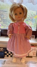 SK Puppe 60er Jahre 50 cm, Schlafaugen, Zugband, Stimme, heile, Original