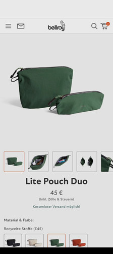Bellroy lite pouch - pouch, duo
