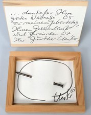 Uecker, Nagelbild in Holzbox