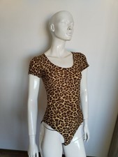 CHRISTIAN DIOR Animal Print Kurzarm Body Gr.S/M