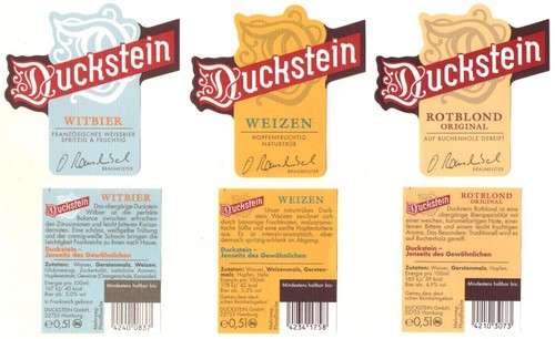 Bieretiketten duckstein - bieretiketten,