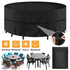 Gartentisch Abdeckung Rund Wasserdicht Schutzhülle Gartenmöbel Abdeckplane Tisch