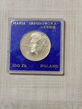 100 Zloty 1974 "Maria Curie-Skłodowska" PROBE! Polierte Platte RAR