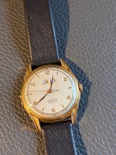 ANGELUS Dato12 vintage Day Date 36mm Antiquität 255 Uhr Handaufzug