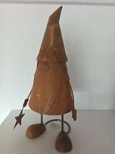 Metallwichtel-Wichtel-Gnom-Rostoptik-Shabby-Metalldeko-Metall-Rost-Garten-Zwerg