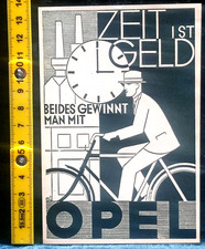alte Zeitungs/Werbeanzeige  um 1930, Opel Fahrrad