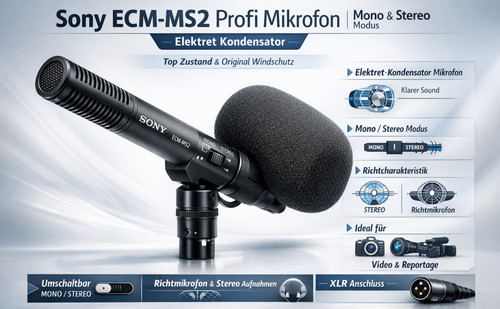 Sony ecm ms2 - sony, professional