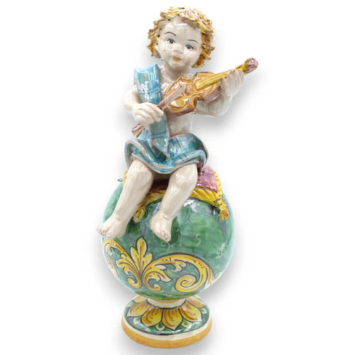 Putto mit geige auf - mit,