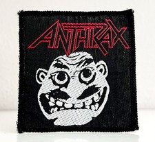 ✅ Vintage ANTHRAX "Not Man" 80er Aufnäher/Patch • Metal Band Logo Kutte