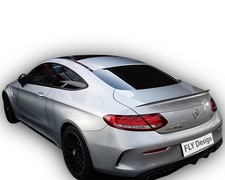 Passend für MERCEDES Coupe C 205  body tuning mit slim spoiler SCHWARZ lackiert 