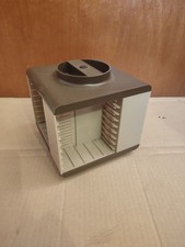 Kassetten Rondell Karussell / Aufbewahrung / Würfel / braun / MC / 70er Jahre
