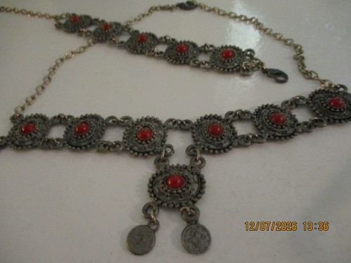 Alter zinn schmuck set kette - zinn,