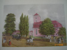 Hamburg - historische Ansicht: Klopstocks Grab a.d. Kirchhof Ottensen, Suhr 1830