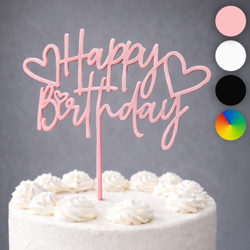 Happy birthday cake topper - birthday,