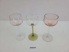 3x Weingläser Glas alt antik