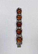 N.E Niels Erik From Denmark 925 Silber Bernstein Armband Vintage