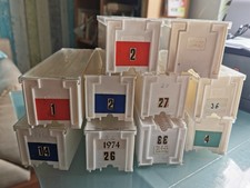 10 x 36er Paximat-Magazin Braun Nürnberg weiß + Deckel Paximatmagazin Diamagazin