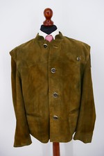 Spieth & Wensky Trachten Lederjacke Gr.54 100% Leder Antik Oliv Top Zustand