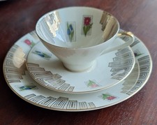 Seltmann Weiden Bavaria Sammeltasse, 60er Jahre, 3-teilig