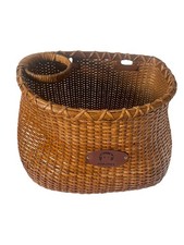 Fahrradkorb Original Weidenkorb Fahrradkörbchen mit Getränkehalter Vintage