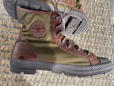 Converse Herren Boots Military Chucks Khaki braun Gr. 11 Gr. 45 Leder und Gewebe