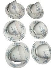 Winterling Schwarzenbach Bayern Deutschland Blumen Tee Kaffeeset 6 Tassen Untertassen