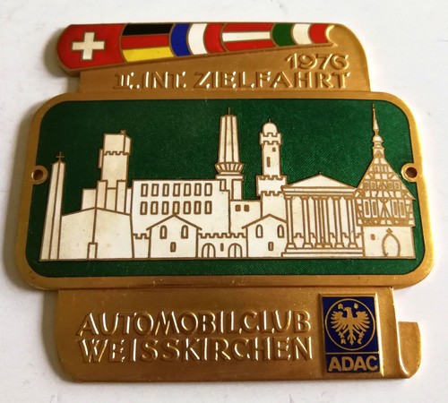 Plakette int zielfahrt - plakette,