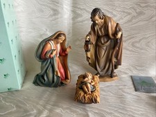 ANRI Bernardi Krippenfiguren, Heilige Familie, coloriert, 20-cm-Serie Unbenutzt