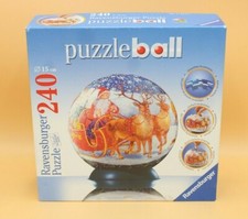 🧩INNEN NEU: Rentierschlitten Weihnachten Puzzleball 240 Teile Ravensburger 🧩