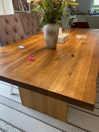 Solid wood dining table - wood,
