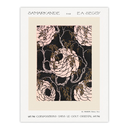 Art deco blumenmuster vintage - art,