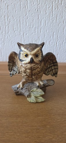 Vintage keramik eulenfigur mit - vintage,