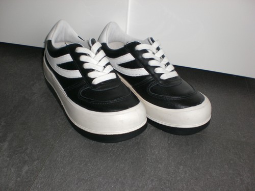 Sneaker schwarz weiß 37 - schwarz, gr.37