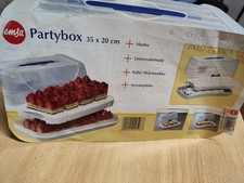 NEU Emsa  Partybox / Tortenbox 36 x 20 cm Transportbox mit  Kühlakku