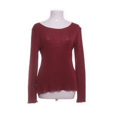 Jalfe, Langarmshirt, Größe: M, Rot, Wolle, Gepunktet, Damen #Fc4