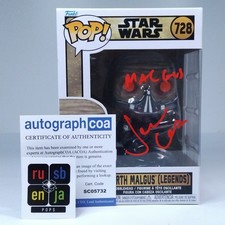 Funko Pop! Star Wars Gaming Great - Darth Malgus Signed Jamie Glover COA #728 WS