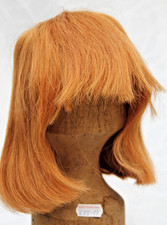 KRE-17  Perücke  Echthaar Langer Page  Handgeknüpft KU 36-38