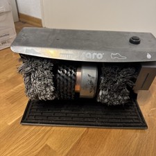 Saro Schuhputzmaschine Silber Schuhreiniger Schuhpflege