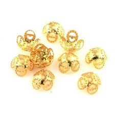 100 Filigrane Perlenkappen 8mm