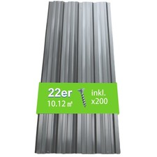 22x Profilblech Trapezblech Blech Metall Dachblech Stahlblech Dach Platten
