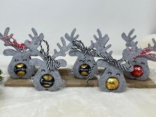 10 x Rentier Gastgeschenk Weihnachtsdekoration Schokoladenhalter Elch geschenk