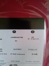 Stampin up  5 Blätter Farbkarton A4 Glutrot