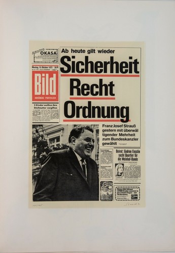 Klaus staeck handsigniert - klaus, /