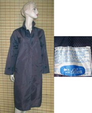 BLAUER REGENMANTEL - RAINCOAT - NYLON - VINTAGE - LILION - GR. S - M