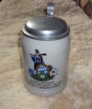 Bierkrug mit Zinndeckel, Bayerischer Sportschützen-Bund, Schützenkrug