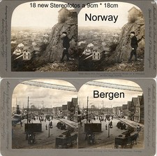 18 Stereoviews Norway Norwegen