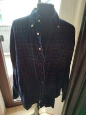 Mcneal Baby Cord Herren Hemd Gr XL Blau Karo Baumwolle 